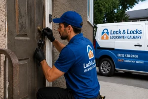 House lockout service in Calgary helping homeowner regain access